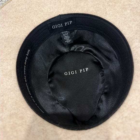 NWOT GIGI PIP Monroe Rancher Fedora Wide Brim Rancher in Oatmeal Size S/M (57) - Picture 5 of 5